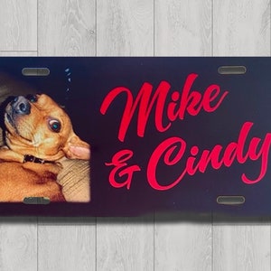 Custom License Plate Car Tag | Personalized License Plate | Airbrush License Plate