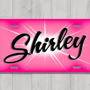 Custom License Plate Car Tag | Personalized License Plate | Airbrush License Plate