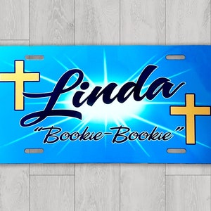 Custom License Plate Car Tag | Personalized License Plate | Airbrush License Plate