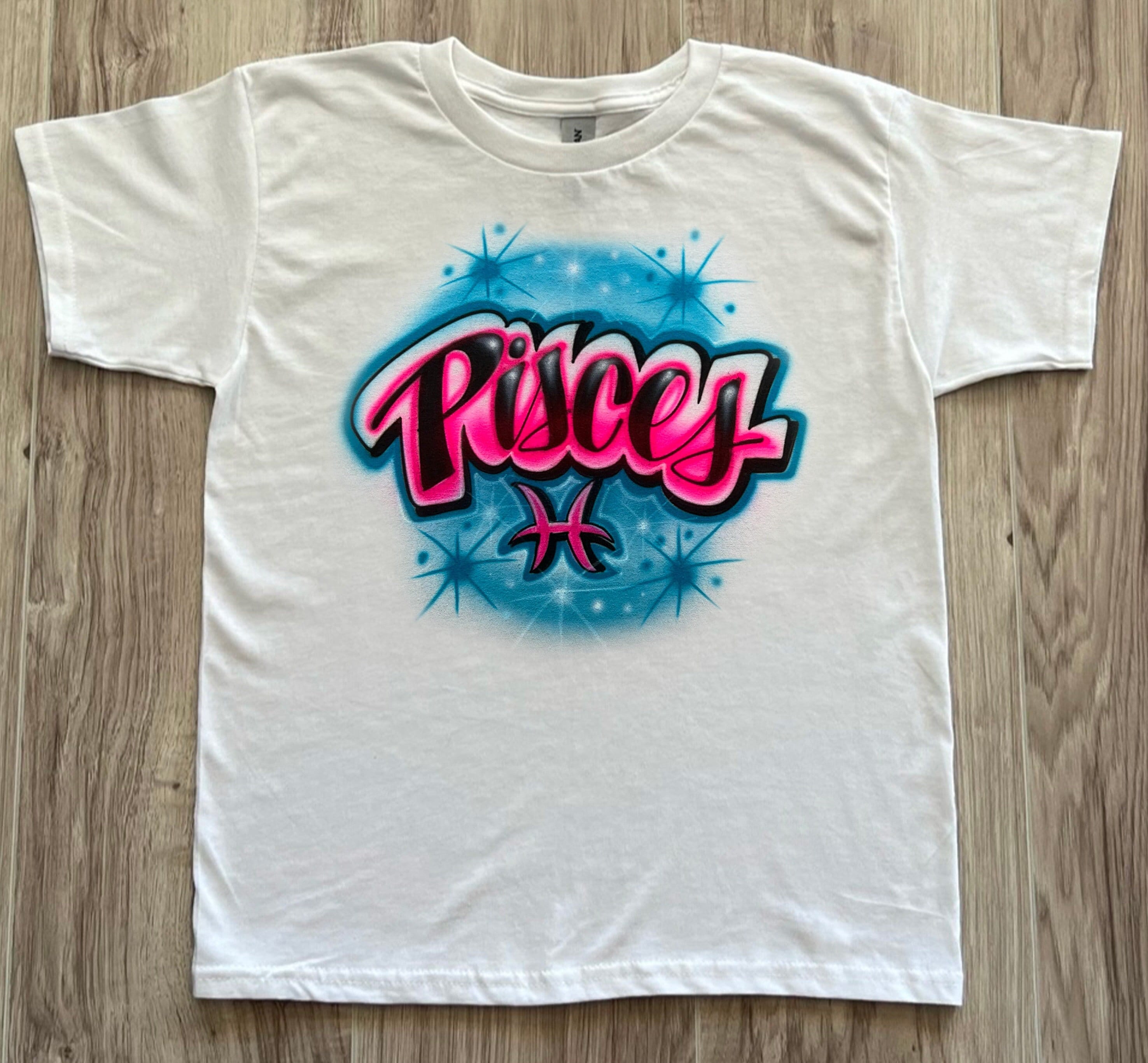 Leo Zodiac Airbrush T-shirt: Personalized Birthday Gift - Etsy