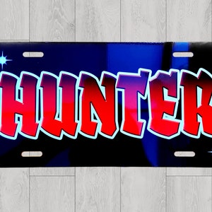 Custom License Plate Car Tag | Personalized License Plate | Airbrush License Plate