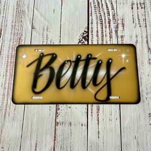 Airbrush License Plate | Custom License Plate  | Personalized License Plate |