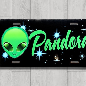 Custom License Plate Car Tag | Personalized License Plate | Airbrush License Plate