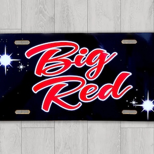 Custom License Plate Car Tag | Personalized License Plate | Airbrush License Plate