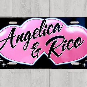 Custom License Plate Car Tag | Personalized License Plate | Airbrush License Plate
