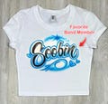 K Pop Airbrush Crop Top | Airbrush Shirt | Airbrush Apparel