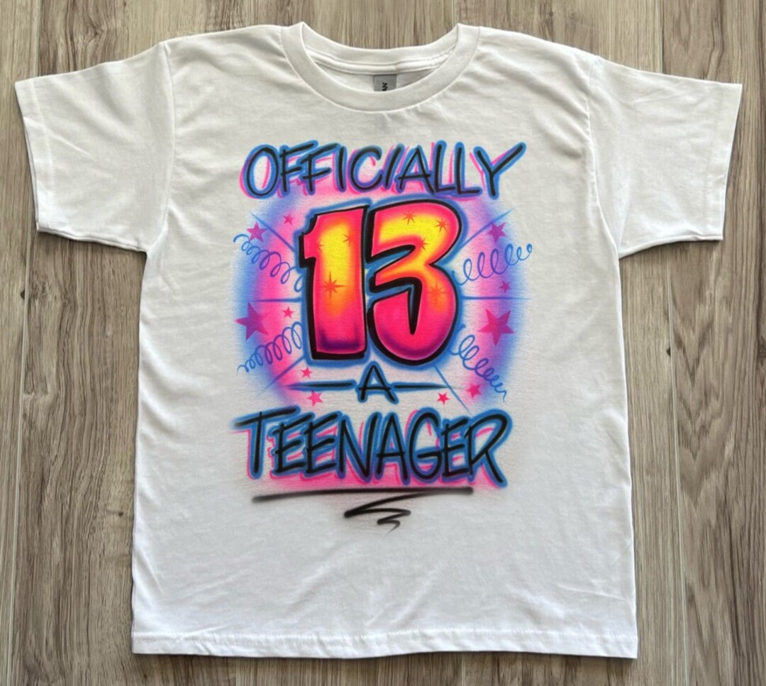 Funny 13th Birthday T-Shirt 'Officially a Teenager'