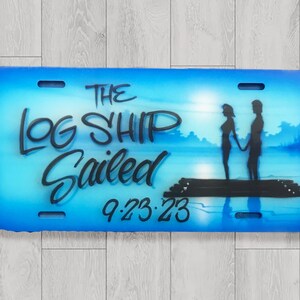 Custom License Plate Car Tag | Personalized License Plate | Airbrush License Plate