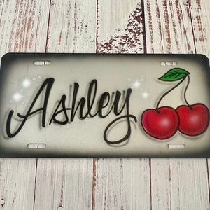 Airbrush License Plate | Custom License Plate  | Personalized License Plate |