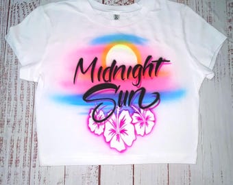 Spring Break Vacation Airbrush T Shirt