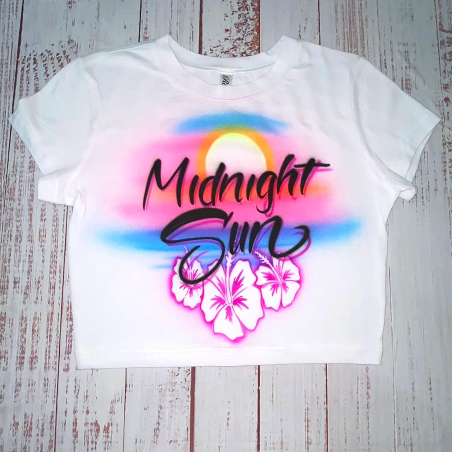 Spring Break Vacation Airbrush T Shirt - Etsy