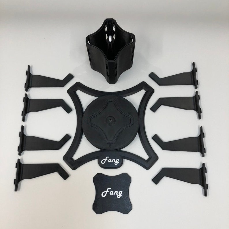 All parts included with 1 Tier. Each additional tier comes with 8 more arms and a modular Core.