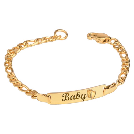 Baby Boy Bracelet Baby Baptism Gift Personalized Gold Plated Jewelry for Baby Shower Gift With Name Etsy