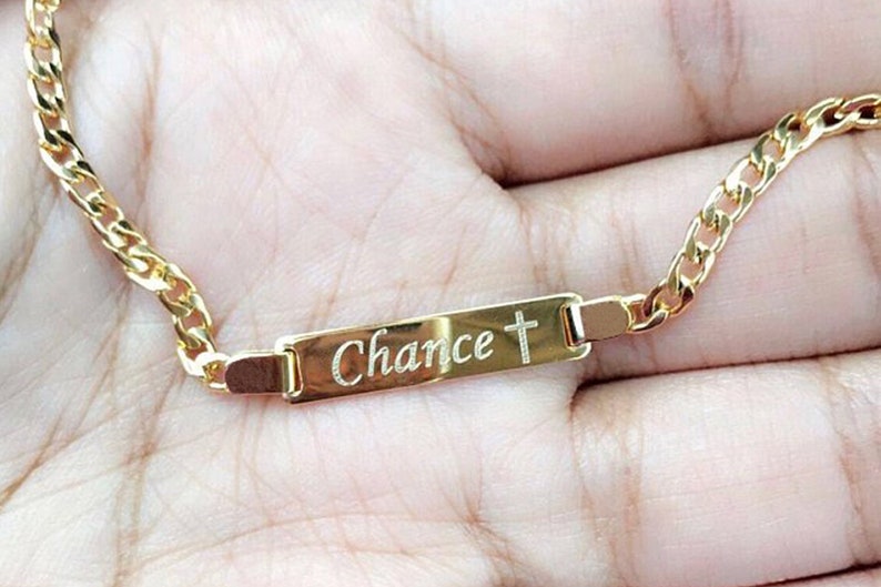 baptism gold bracelet
