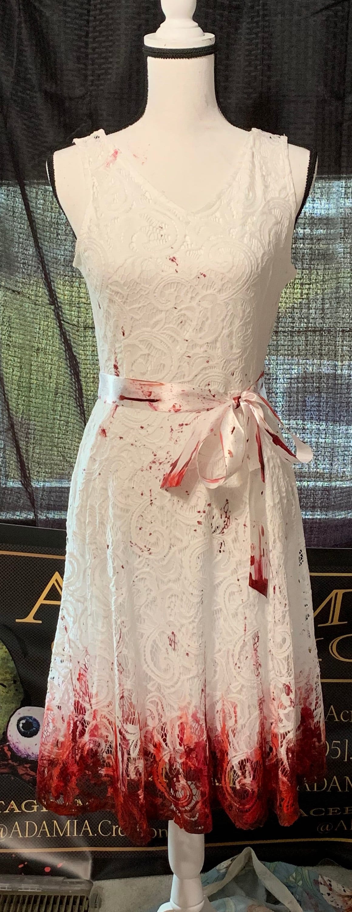 Blood Splatter and Lace Dress - Etsy