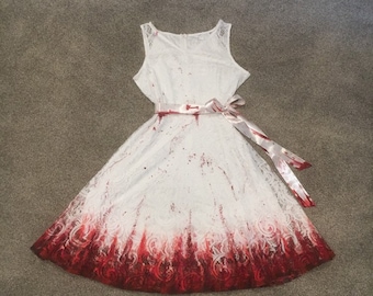 Blood Splatter and Lace Dress