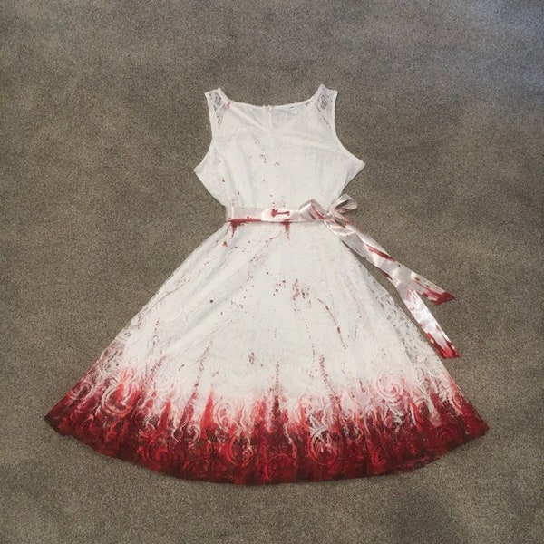 Blood Splatter and Lace Dress