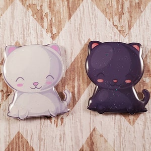Black and White Cat Kawaii Xray Marker Set