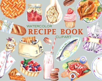 Cookbook Clipart Etsy Cookbook Clipart Etsy