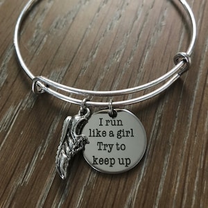 Run Like A Girl Bracelet Running Bracelet