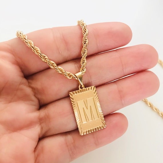 Buy Gold Filled Initial Necklace, Gold Initial Necklace, Uppercase Initial  Necklace, Dainty Initial Necklace, Tiny Gold Initial Necklace Online in  India - Etsy