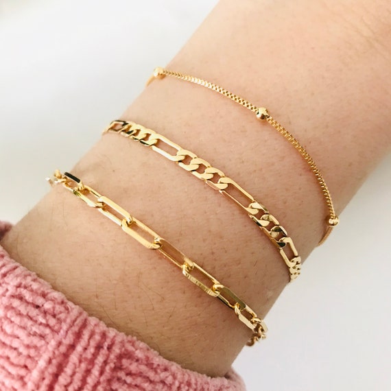Dainty Simple Braceletsatellite Bracelet Perfect Bracelet Etsy