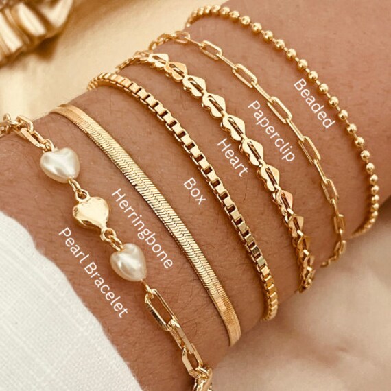 Ever Dainty Gold Double Chain Bracelet - Waterproof Jewelry