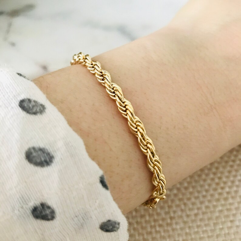 Chunky Gold Bracelet Cuban Link Bracelet Chunky Cuban Etsy