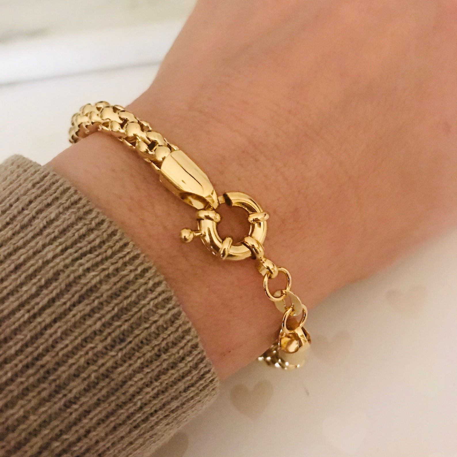 Gold Filled Bracelet Stack Bracelet Gold Chain Bracelet Etsy