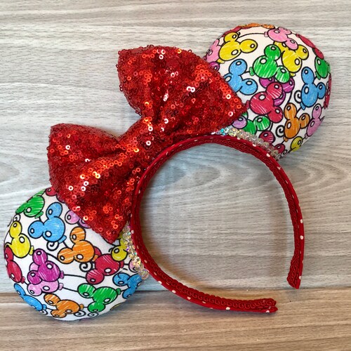 Mouse Balloon Birthday Ears (RAINBOW) | Happy Birthday Ears