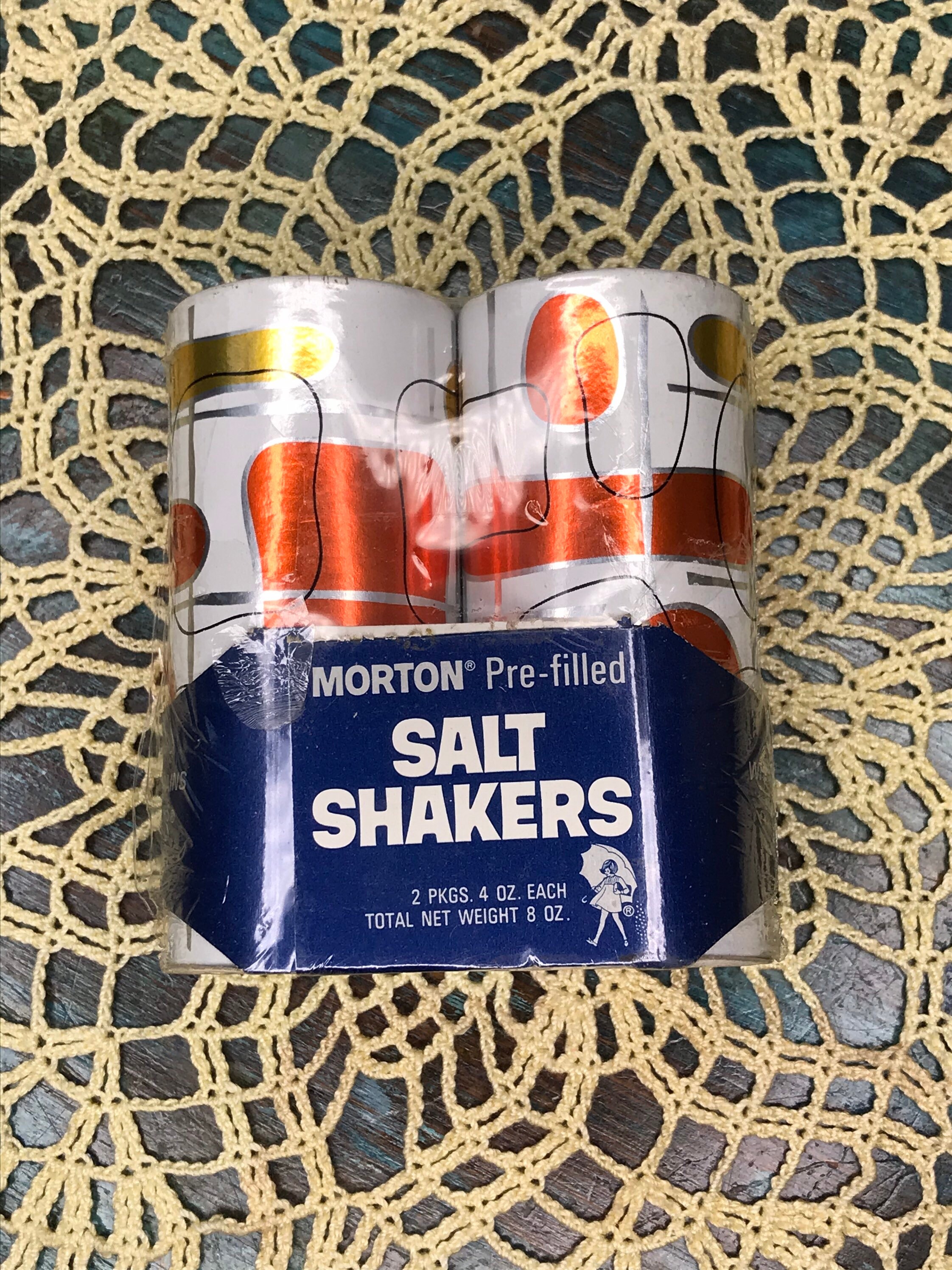 1960s Prefilled Morton Salt Shakers Etsy