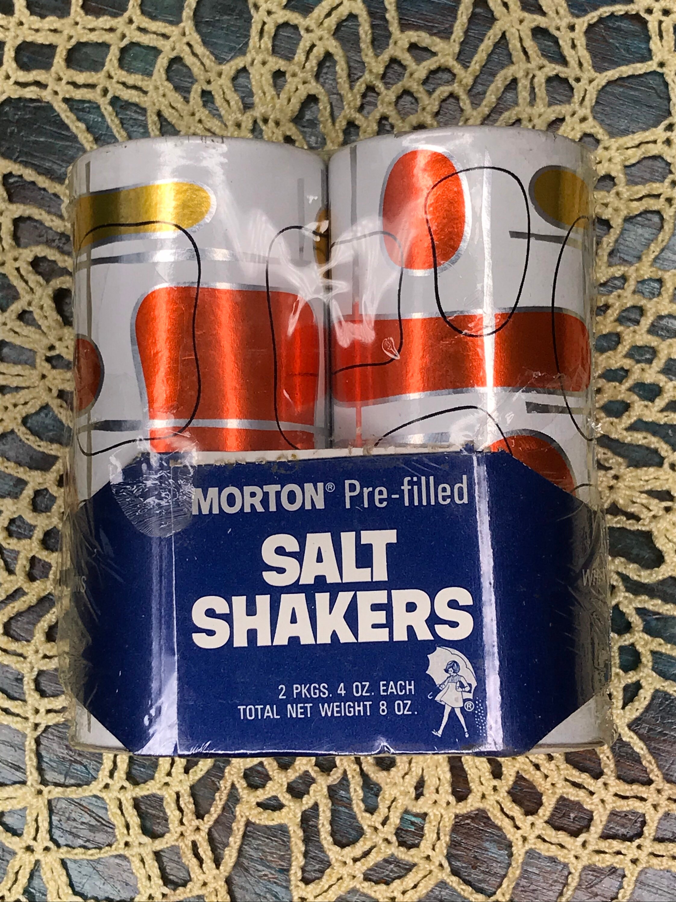 1960s Prefilled Morton Salt Shakers Etsy