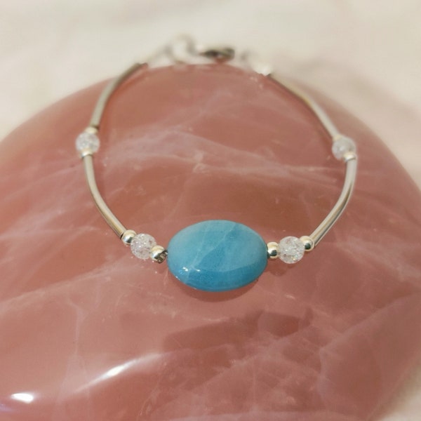 Bracelet "Semi-Rigide" Amazonite