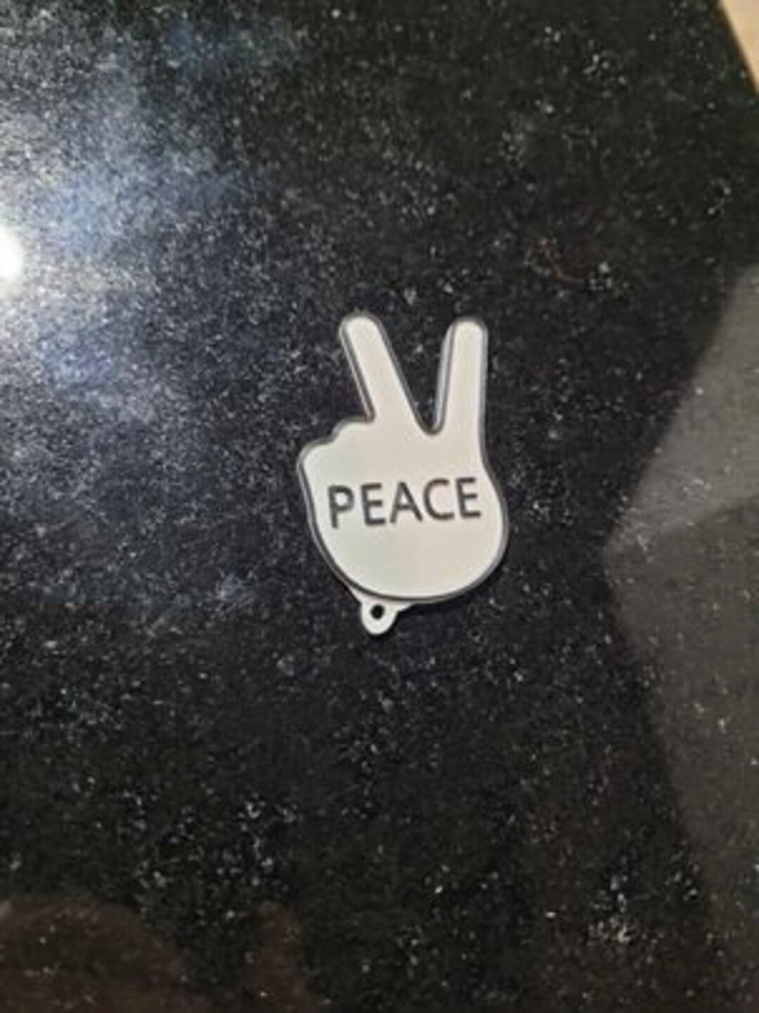 PEACE Keychain - Etsy