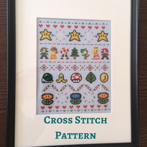 Festive - Cross stitch pattern PDF - counted cross stitch - instant download - Festive geeky gift - gamer - video games