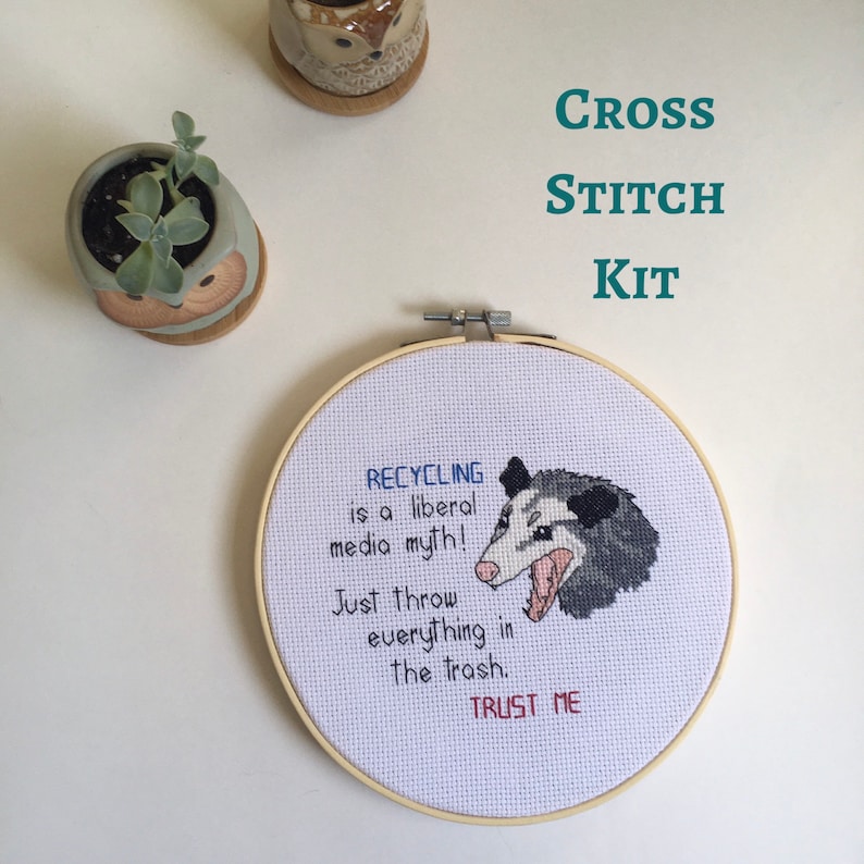 Modern cross stitch kit advanced cross stitch kit Easy Etsy
