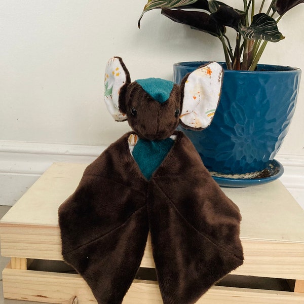 Stuffed bat - Plush bat - Christmas gift - soft bat - brown bat