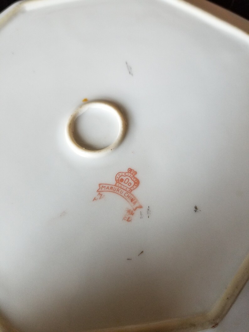 VINTAGE Maruku China Moriage Dragonware Bowl