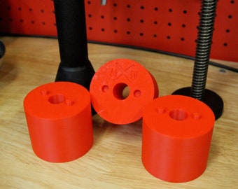 3D Printed Spacers for Adex Adjustable Heavy Club - 3 pc - Red