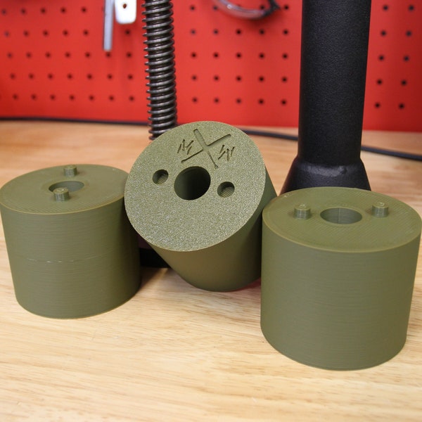 3D Printed Spacers for Adex Adjustable Heavy Club - 3 pc - Army Green