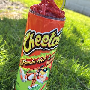Limon Flamin Hot Cheetos 20oz Skinny Tumbler with 3D lid