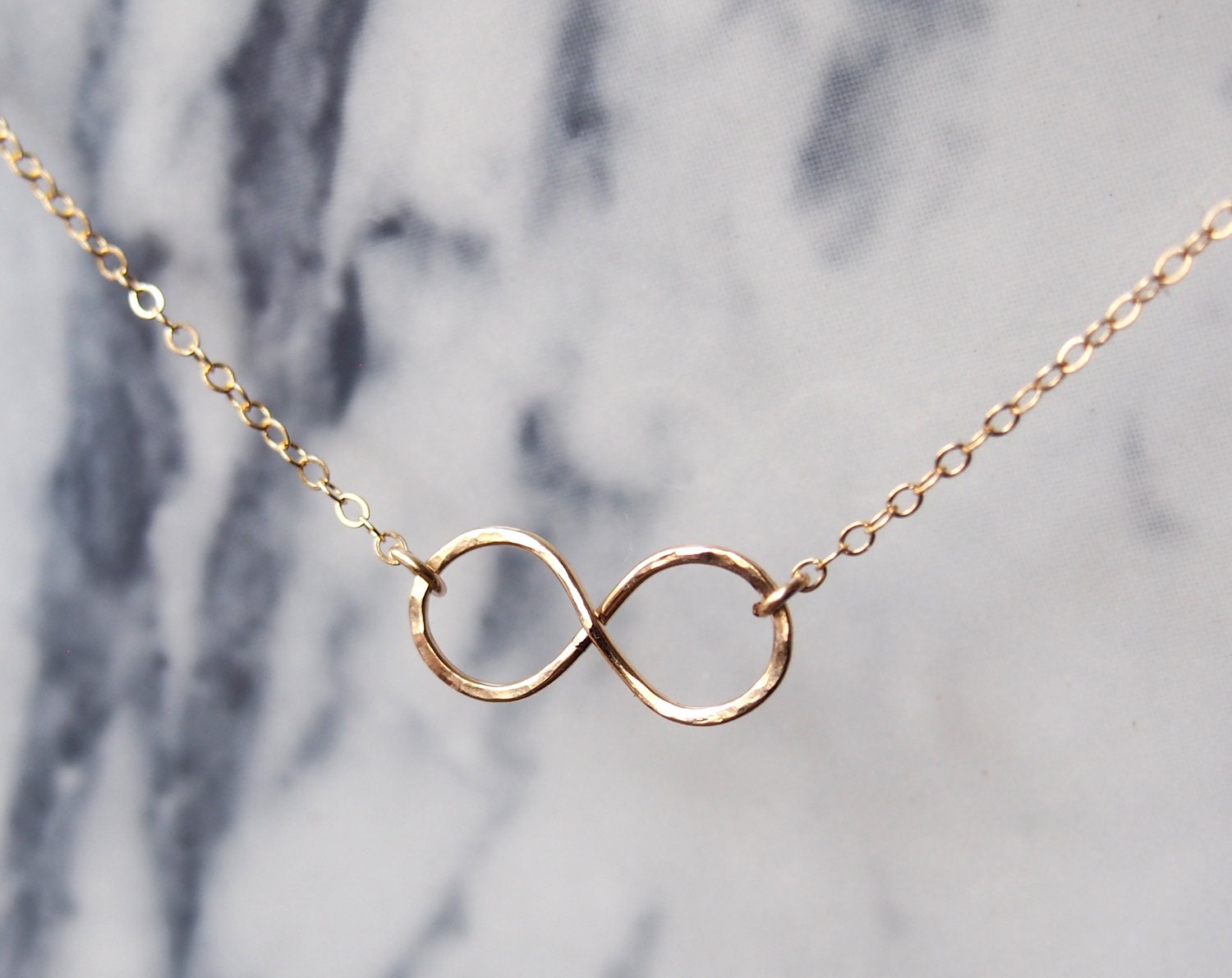 Infinity Rope Hammered Necklace main image 0