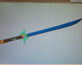 STL-filer | Vivi (Mushi) Katanasvärd från Mystery Skulls Animated Hellbent | För 3D-utskrift hemma.