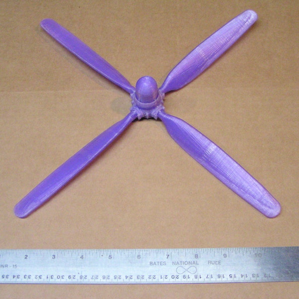 STL Files | F4U Corsair 4-blade Propeller | For 3D Printing at home.