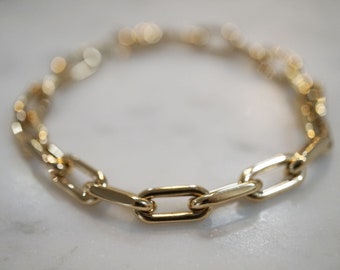 New Run Dmc 14k Yellow Gold Plated 12 to 20mm wide 30/" Hollow Dookie Rope Chain