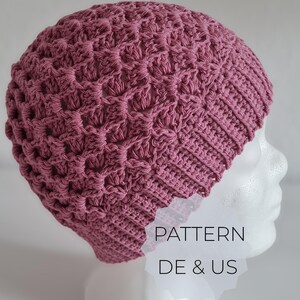 Häkelanleitung Mütze „Cool Waves“ (DE + EN / US terms) | Crochet Pattern Beanie | Wintermütze pdf