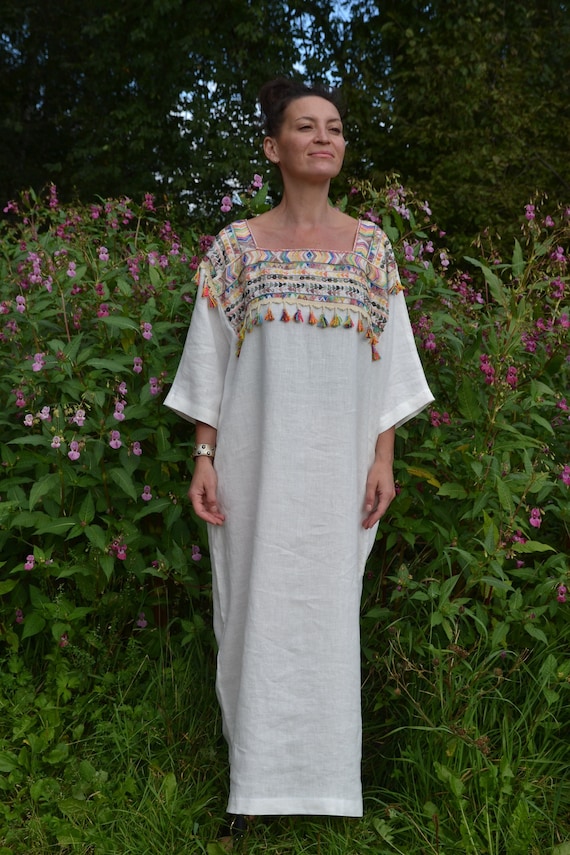 Mexican 2025 linen dress