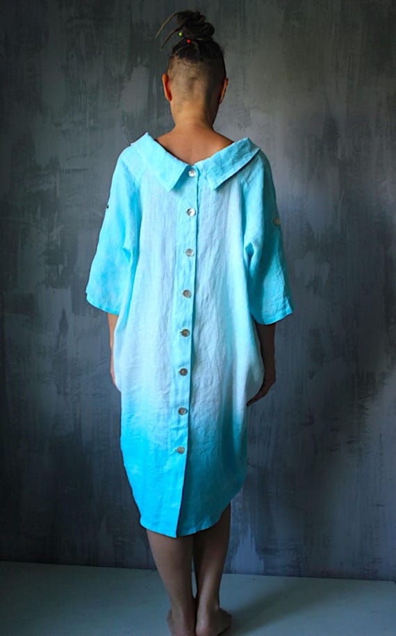 turquoise linen shift dress Aspiga Pure Linen Cap Sleeve Shift Dress, Turquoise