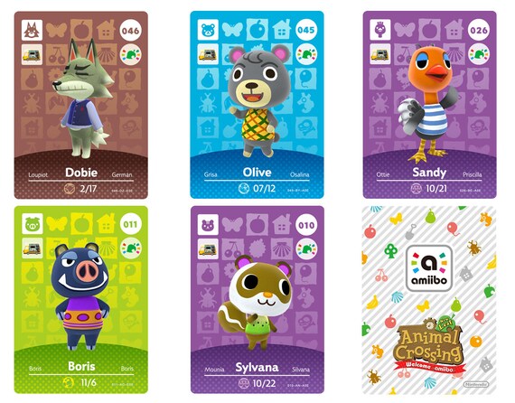 animal crossing cards canada