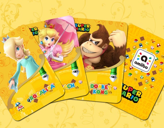 super mario amiibo cards